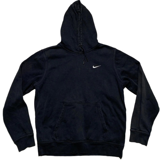 Nike Black and White Swoosh Hoodie (L)
