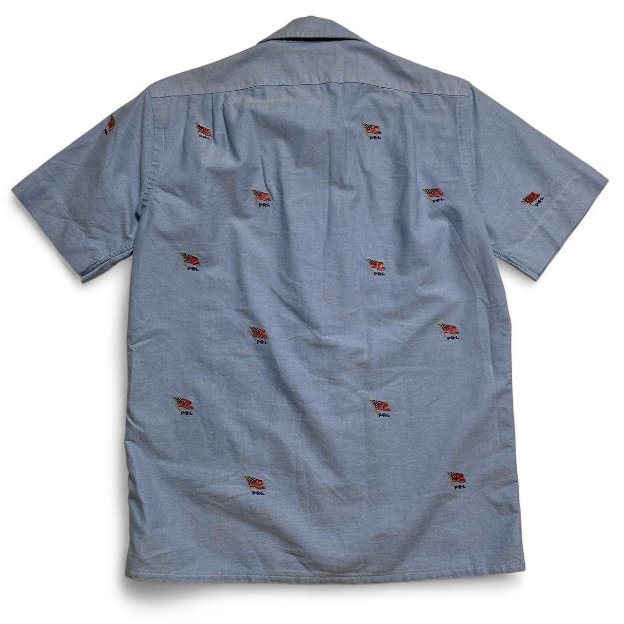 Polo Ralph Lauren USA Light Blue Short Sleeve Shirt (XS)