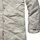 Nike Vintage Womens y2k Padded Jacket Parka Coat White and Navy