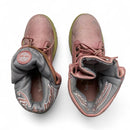 Timberland Pink and Grey Fold Over Boots (UK 3)