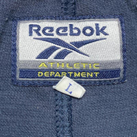 Reebok Athletic Department Navy and Yellow Trackpant Bottoms (L)