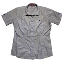 Workwear Purple Striped Short Sleeve Shirt (42/44)