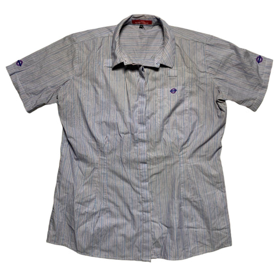 Workwear Purple Striped Short Sleeve Shirt (42/44)