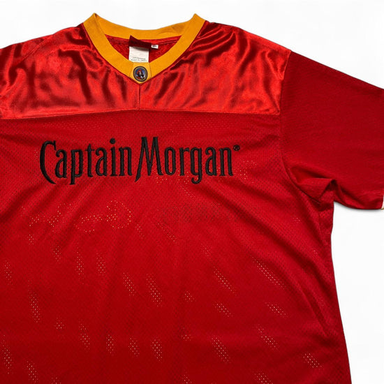 Captain Morgan Vintage y2k Red and Yellow Jersey (XL)