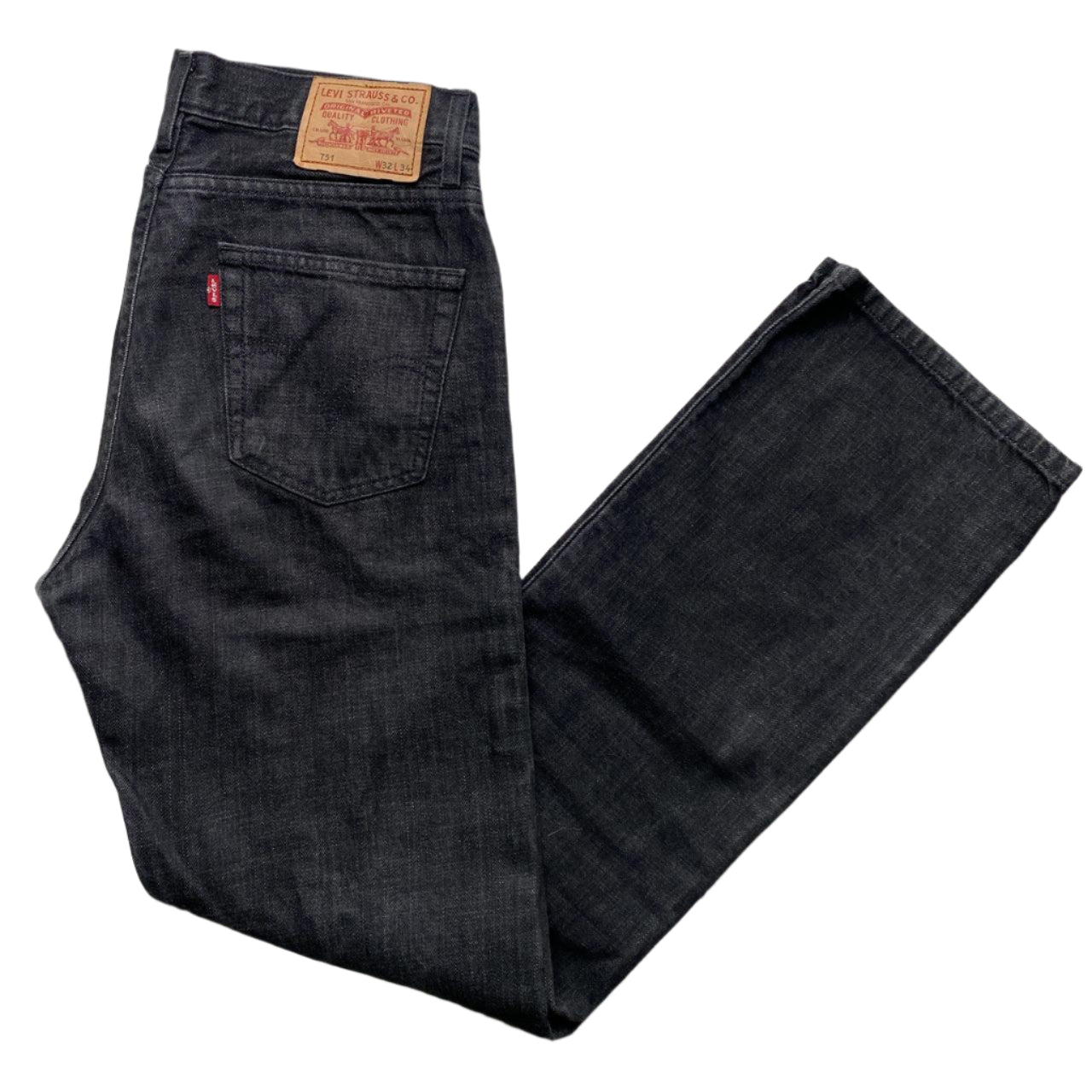 Levis 751 Dark Grey Baggy Jeans (32W)