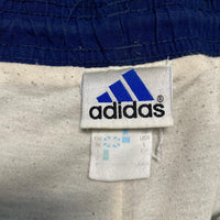 Adidas Navy and White Shell Trackpant Bottoms (L)