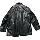 GAP Vintage Black Leather Peacoat (XL)