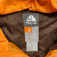 Nike ACG Orange and Brown Womens Vintage Puffer Jacket Coat (L)