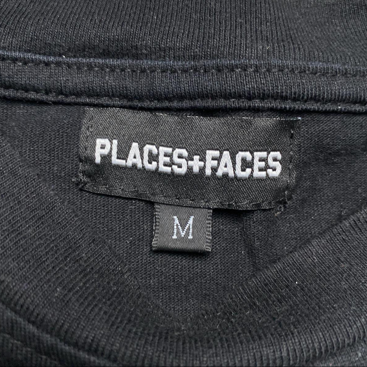 Places and Faces Corteiz Black ad Chrome T Shirt (M)