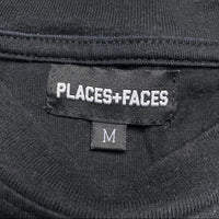 Places and Faces Corteiz Black ad Chrome T Shirt (M)