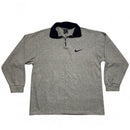 Nike Vintage 90’s Grey and Navy Quarter Zip Fleece Jumper (L)