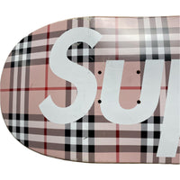 Supreme Burberry Pink Skateboard Deck