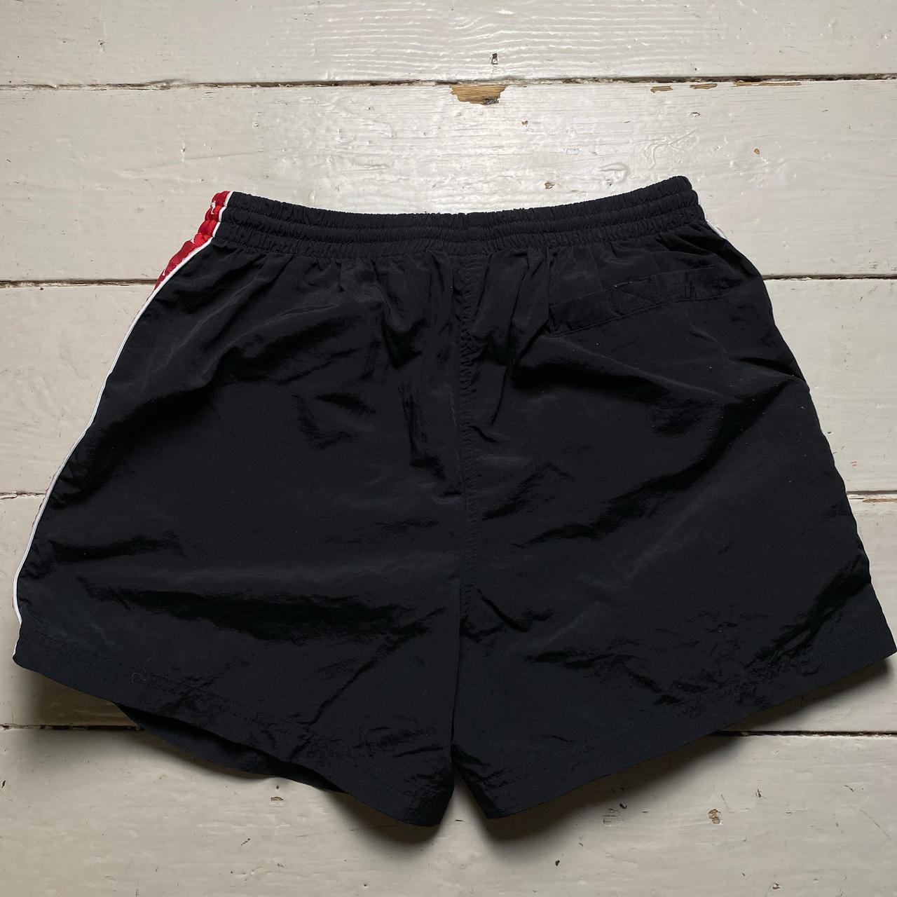 Kappa Black Red and White Shorts