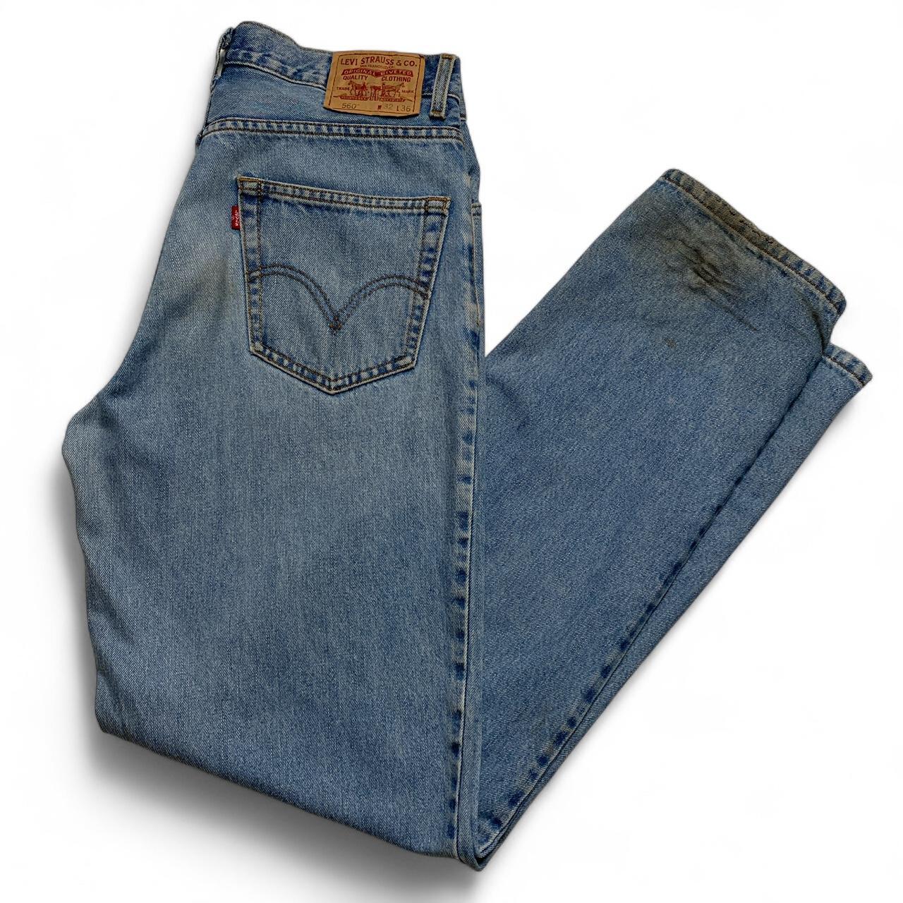 Levi's 560 Vintage Light Blue Distressed Jeans (32W)