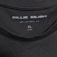 Billie Eilish 2025 Tour T Shirt Black and Blue (XL)