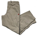 Nike Beige Y2K Vintage Shell Trackpant Hexi Logo Red White Swoosh Bottoms (XL)