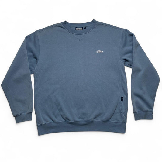 Umbro Vintage Light Blue And White Jumper