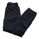 Nike Air Vintage Baggy Black and Red Shell Trackpant Bottoms (M)