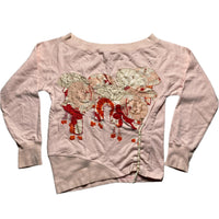 Maharishi Pink Japanese Embroidery Womens Jumper (UK 8)