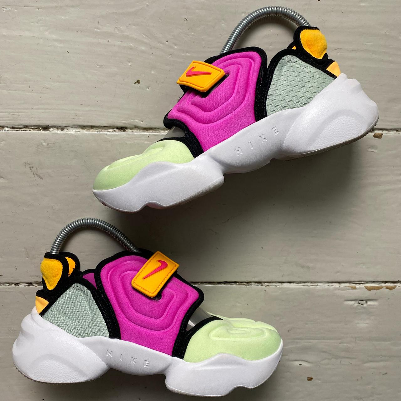 Nike Air Rift Aqua Rift White Black Pink Orange and Green