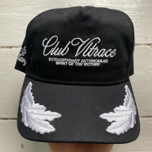 Club Ultrace Vintage Black and White Winners Racing Cap