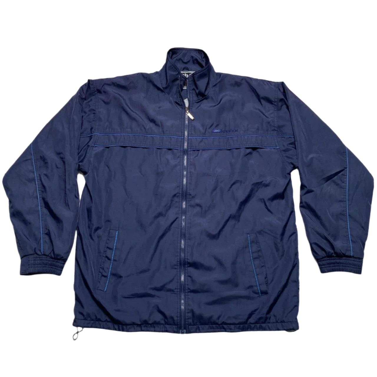 Reebok Navy Shell Tracksuit Nylon Jacket (XL)