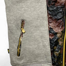 Raw Blue Grey and Floral Zip Hoodie