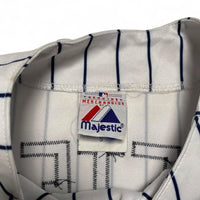 Majestic Athletic New York Yankees Vintage y2k White and Navy Pinstripe Jeter 2 Jersey (S)