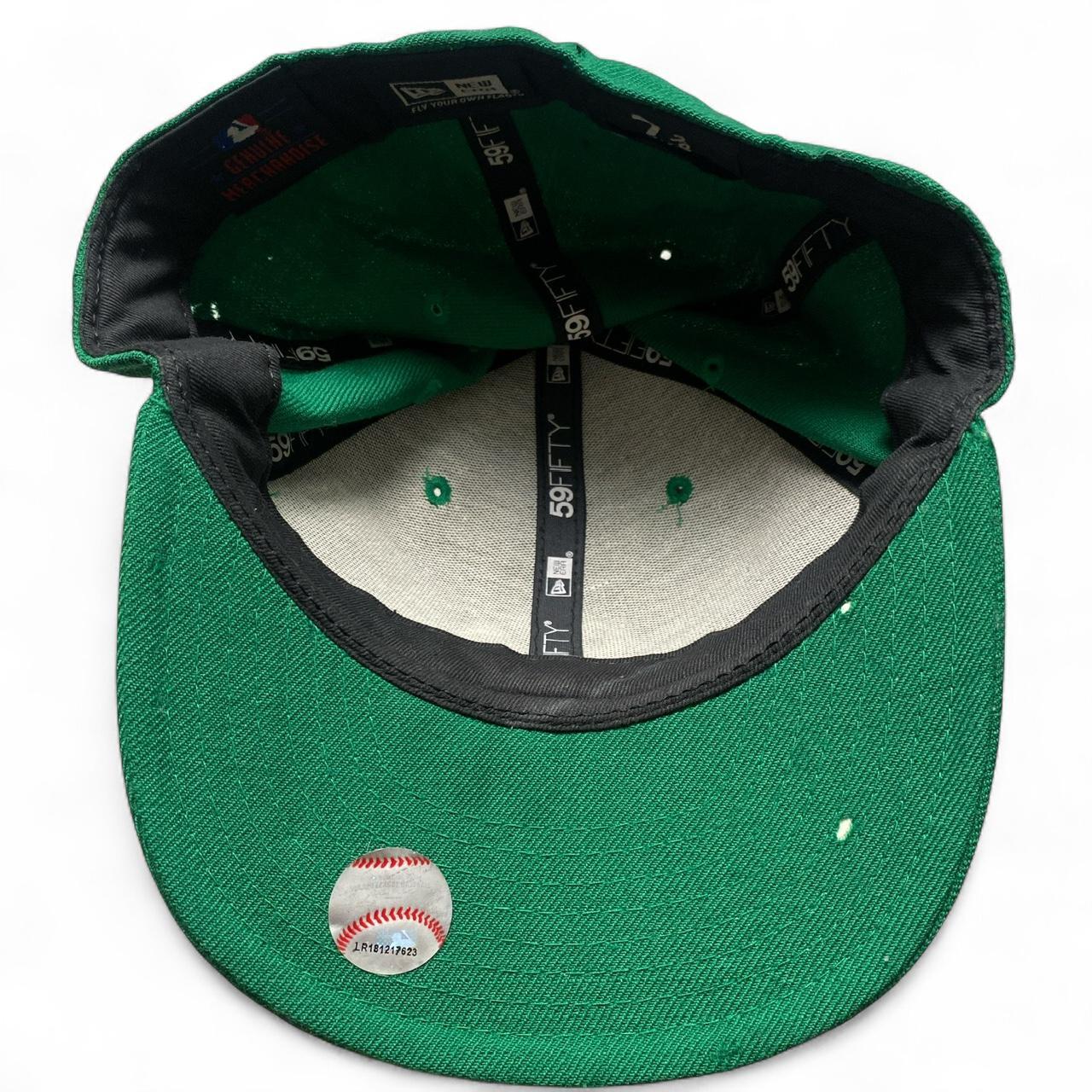 New York Yankees New Era Green and White Fitted Cap