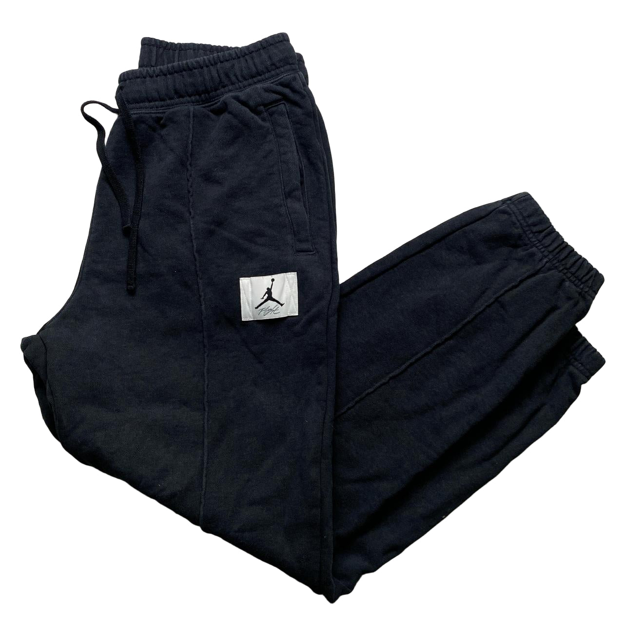 Jordan Black and White Taper Line Joggers (M)