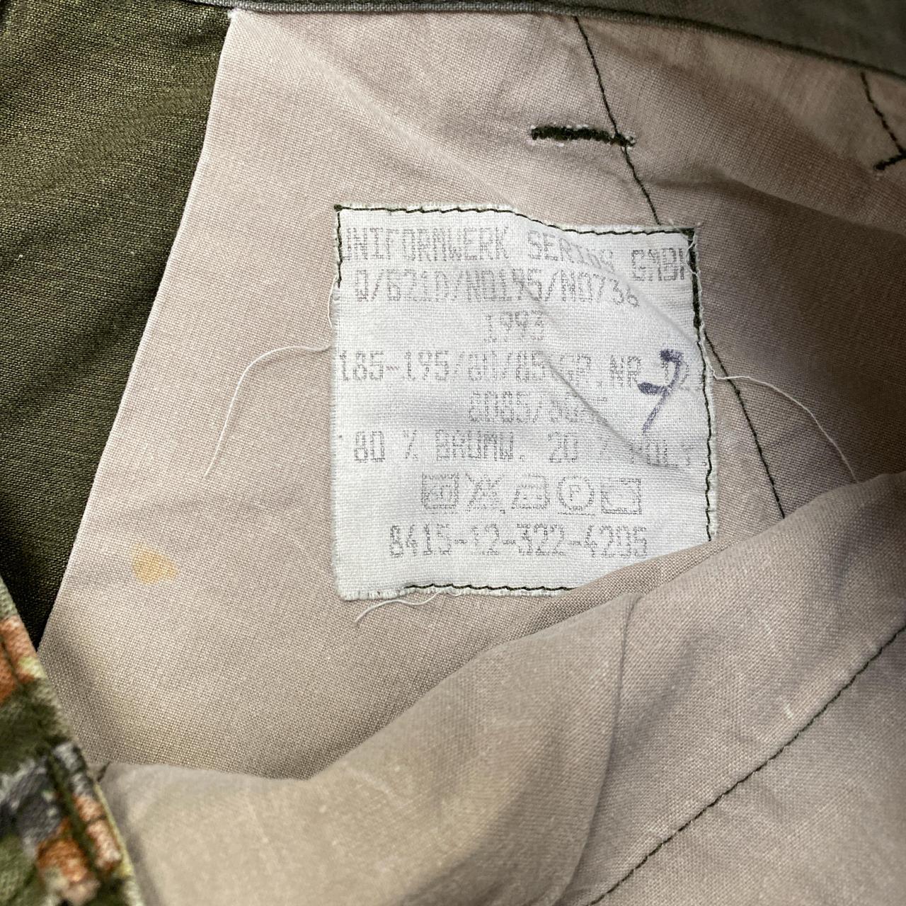 Vintage 1993 Camouflage Army Military Cargo Trousers Brown and Green (W 32)