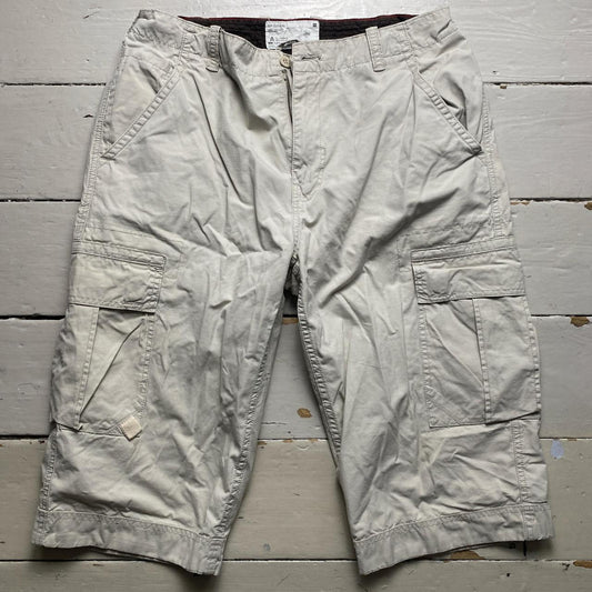 GAP Vintage Cream Cargo Combat Baggy Shorts