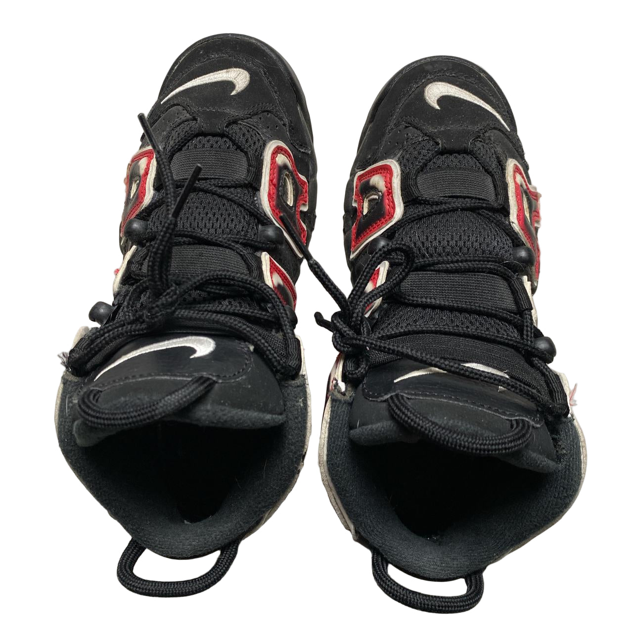 Nike Uptempo More Air Black Red and White (UK 4)