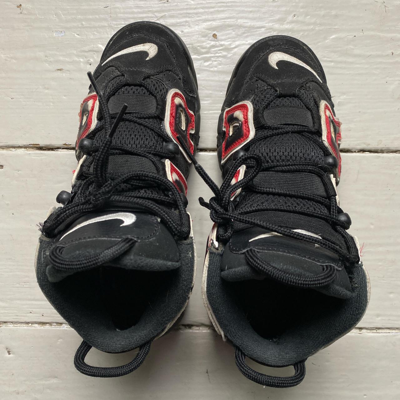 Nike Uptempo More Air Black Red and White