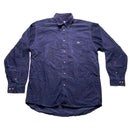 Lacoste Navy Green Croc Corduroy Shirt (L)