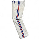 Adidas Performance Essentials White Blue and Red Shell Trackpant Bottoms (S)