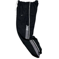 Nike Vintage Club Spellout Black and White Shell Trackpant Baggy Bottoms (M)