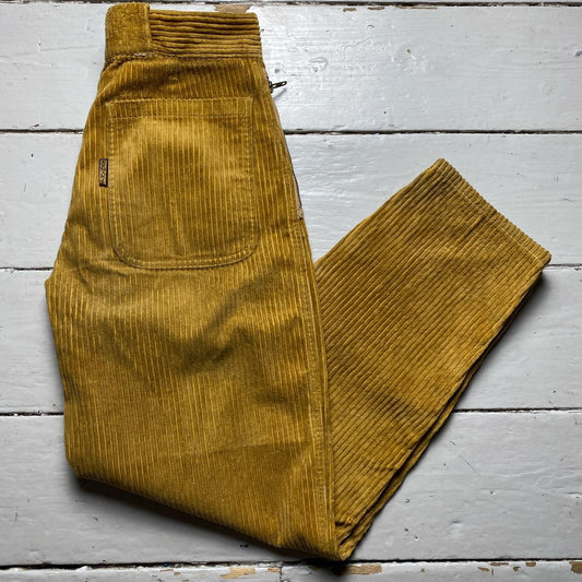 Armani Vintage Baggy Gold Jumbo Cord Jeans