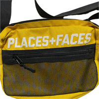 Places Plus Faces Yellow and White Pouch Messenger Bag