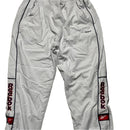 Reebok Light Grey White Shell Trackpant Baggy Bottoms (L)