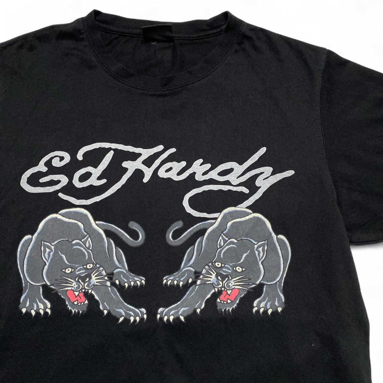 Ed Hardy Panther Black T Shirt (XL)