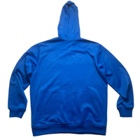 Adidas Blue and White Tracksuit Hoodie Jacket (L)