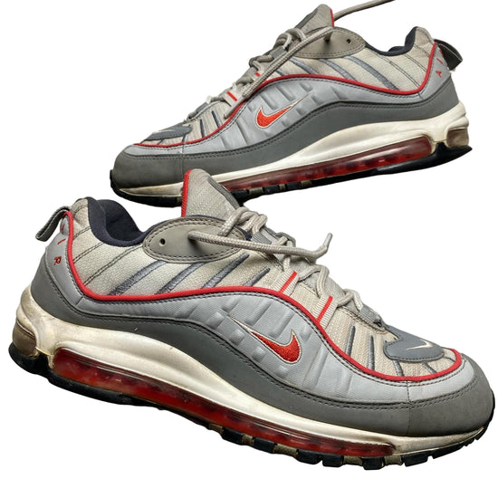 Nike Air Max 98 Grey Red and White (UK 9)