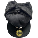 New York Yankees Black and White Dog Ear Fitted Cap