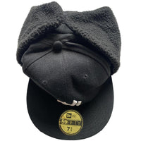 New York Yankees Black and White Dog Ear Fitted Cap