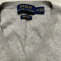 Ralph Lauren Polo Grey and Navy Pony Jumper (S)