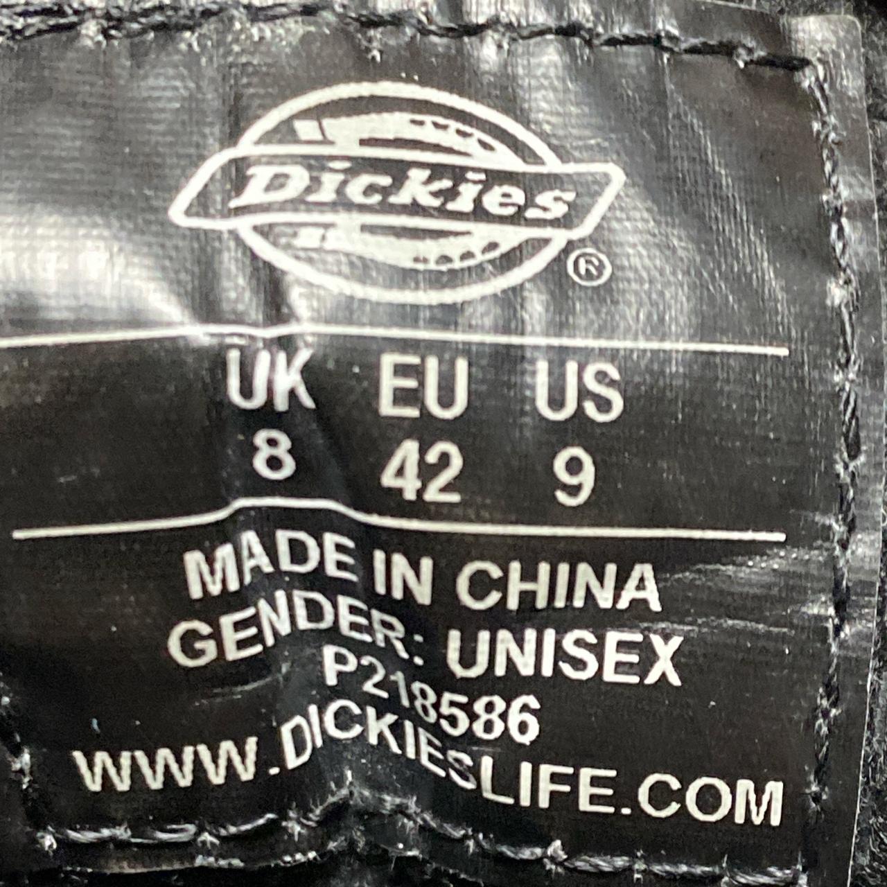 Dickies Black Leather Boots (UK 8)