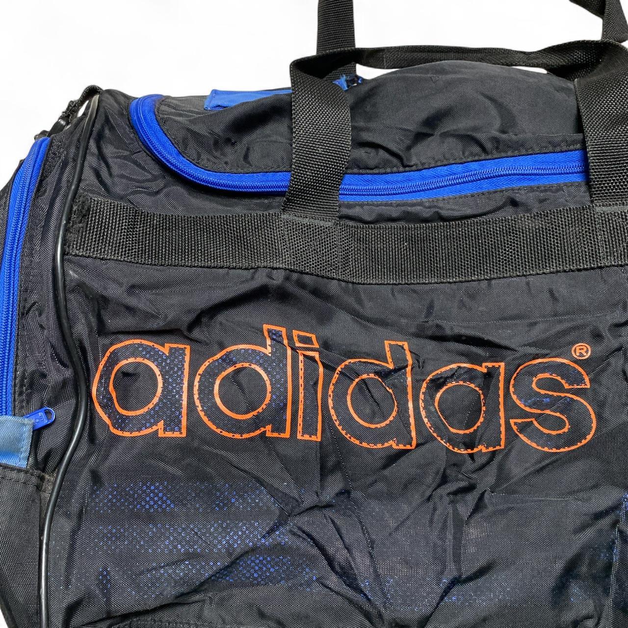 Adidas Originals Duffle Bag Black Blue and Orange