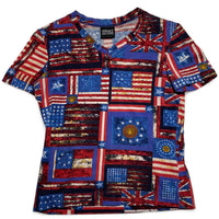Versace Jeans Couture Vintage USA UK Prints Womens Baby Tee T Shirt (S)