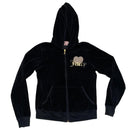 Juicy Couture Choose Juicy Black Velour Hoodie (L)